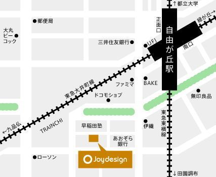 Joydesign-アクセスマップ
